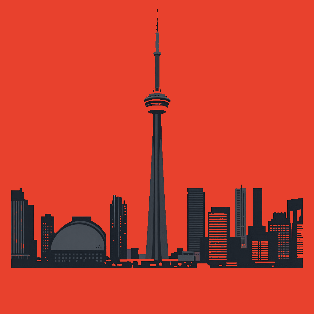 Toronto skyline illustration